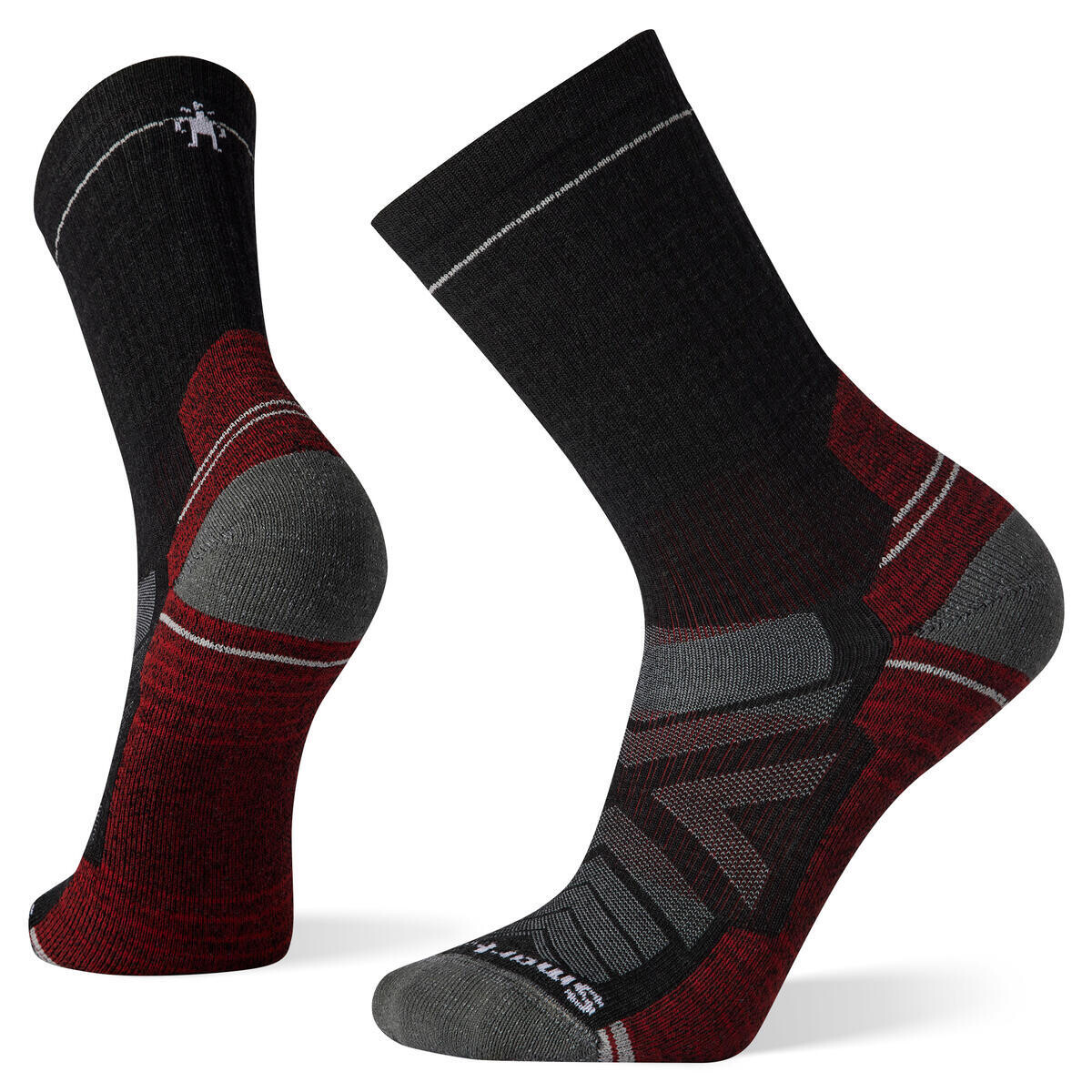 SMARTWOOL Hike Light Cushion Crew Socks, Charcoal velikost: 42-45 (L)