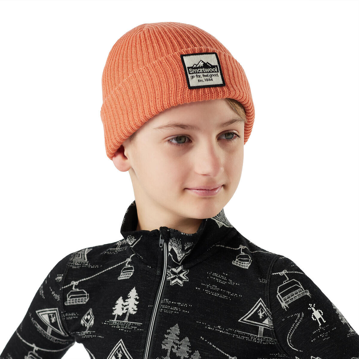 SMARTWOOL Kids SMARTWOOL Patch Beanie, Terracotta velikost: LXL