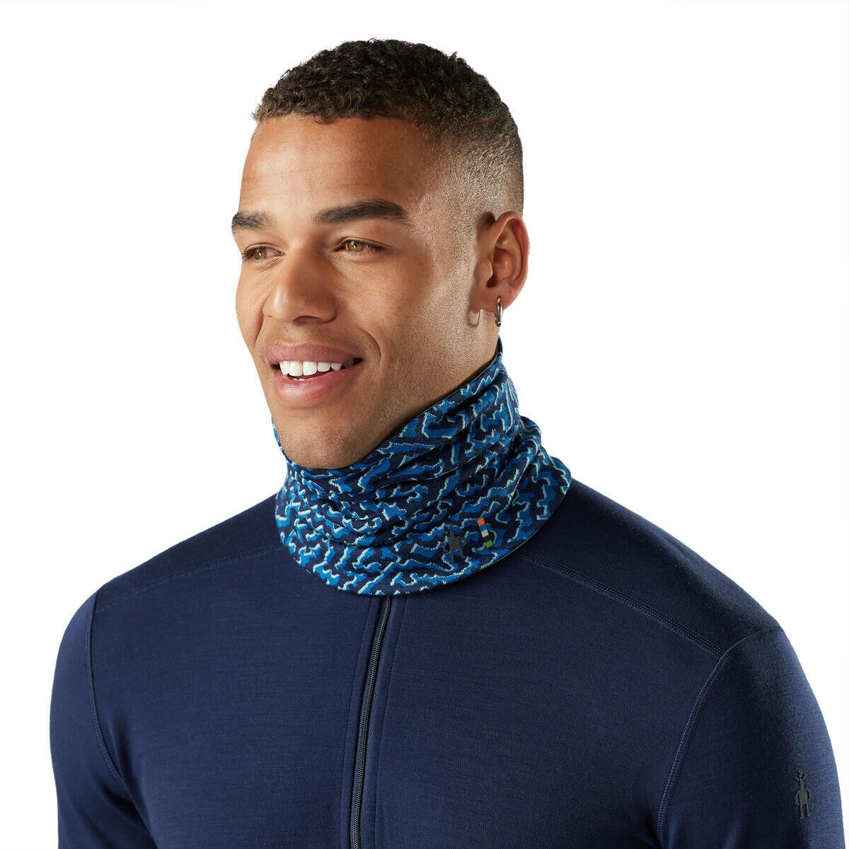 SMARTWOOL Thermal Merino Reversible Neck Gaiter, Pacific Blue Retro Line velikost: OS (UNI)