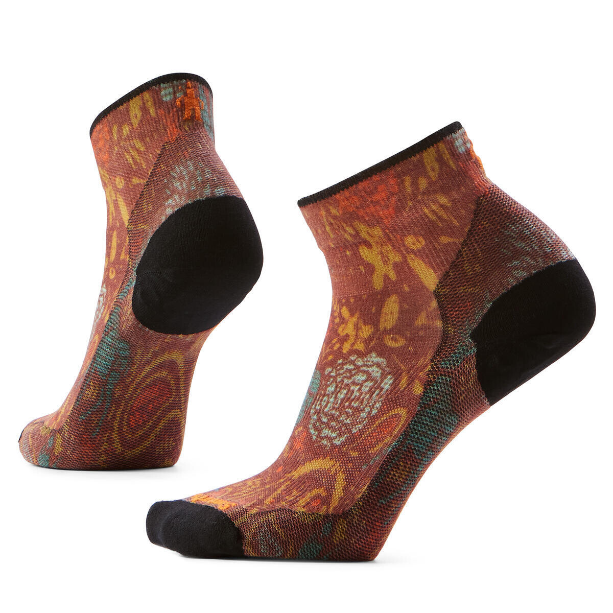 SMARTWOOL Women's Bike Zero Cushion Paisley Print, Picante velikost: L