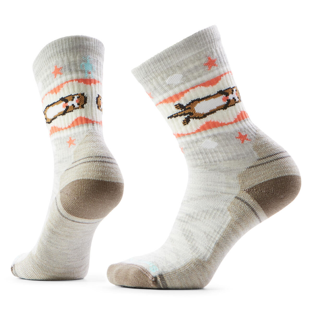SMARTWOOL Women's Hike Light Cushion Otter Float C, Ash velikost: L