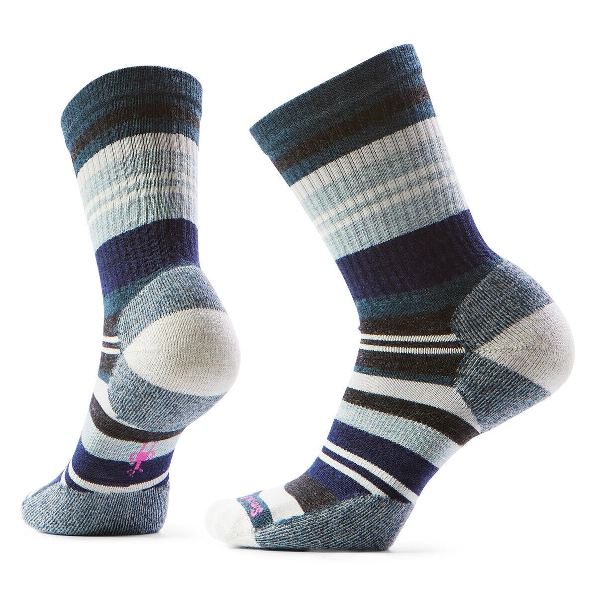 SMARTWOOL Women's Everyday Saturnsphere Crew Socks, Twilight Blue velikost: L