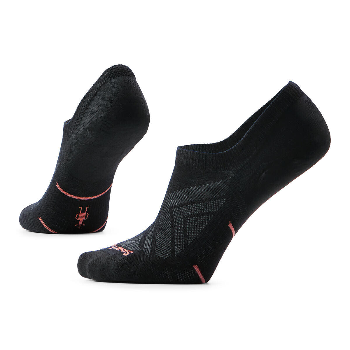 SMARTWOOL Women's Run Zero Cushion No Show Socks, Black velikost: L