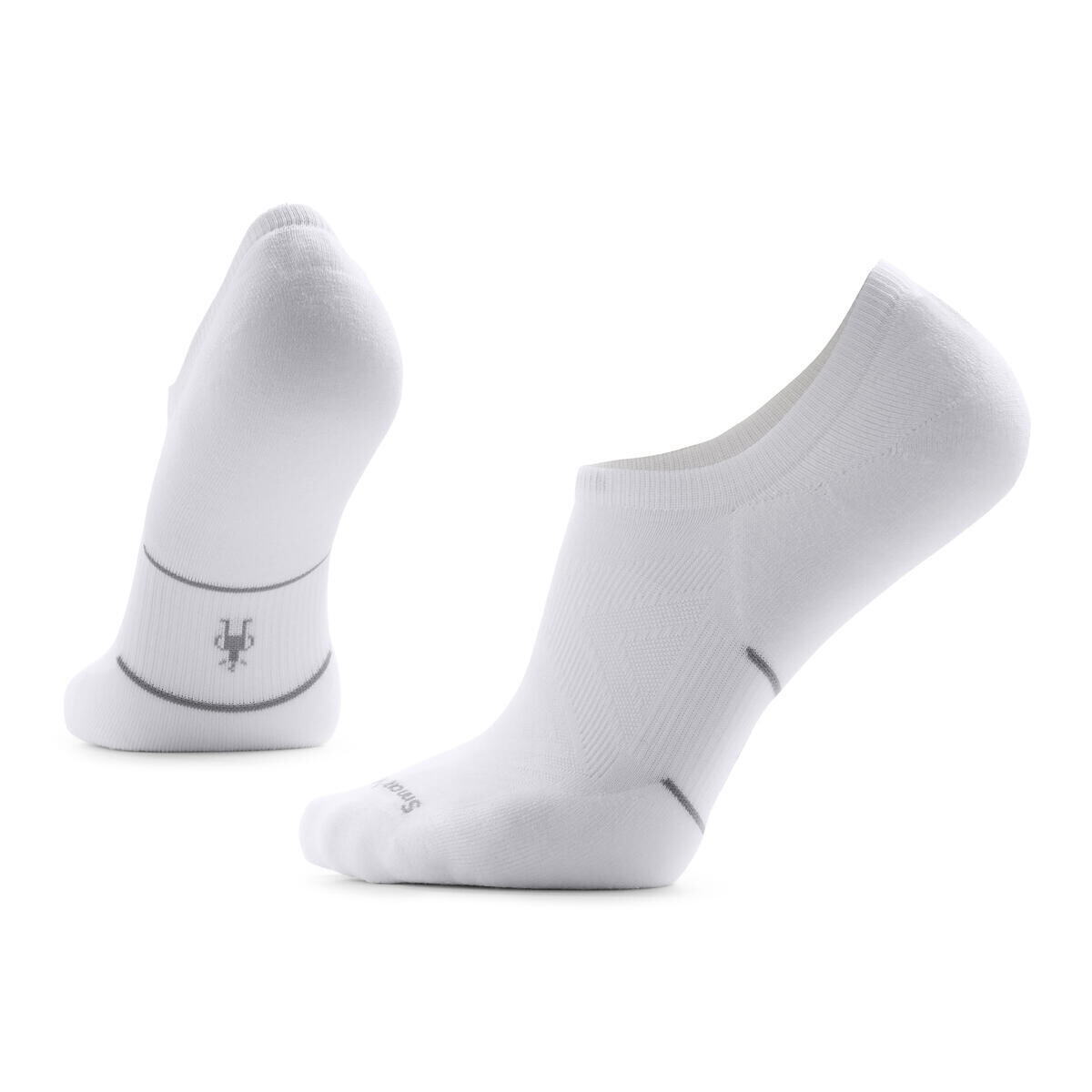 SMARTWOOL Run Targeted Cushion No Show Socks, White velikost: L