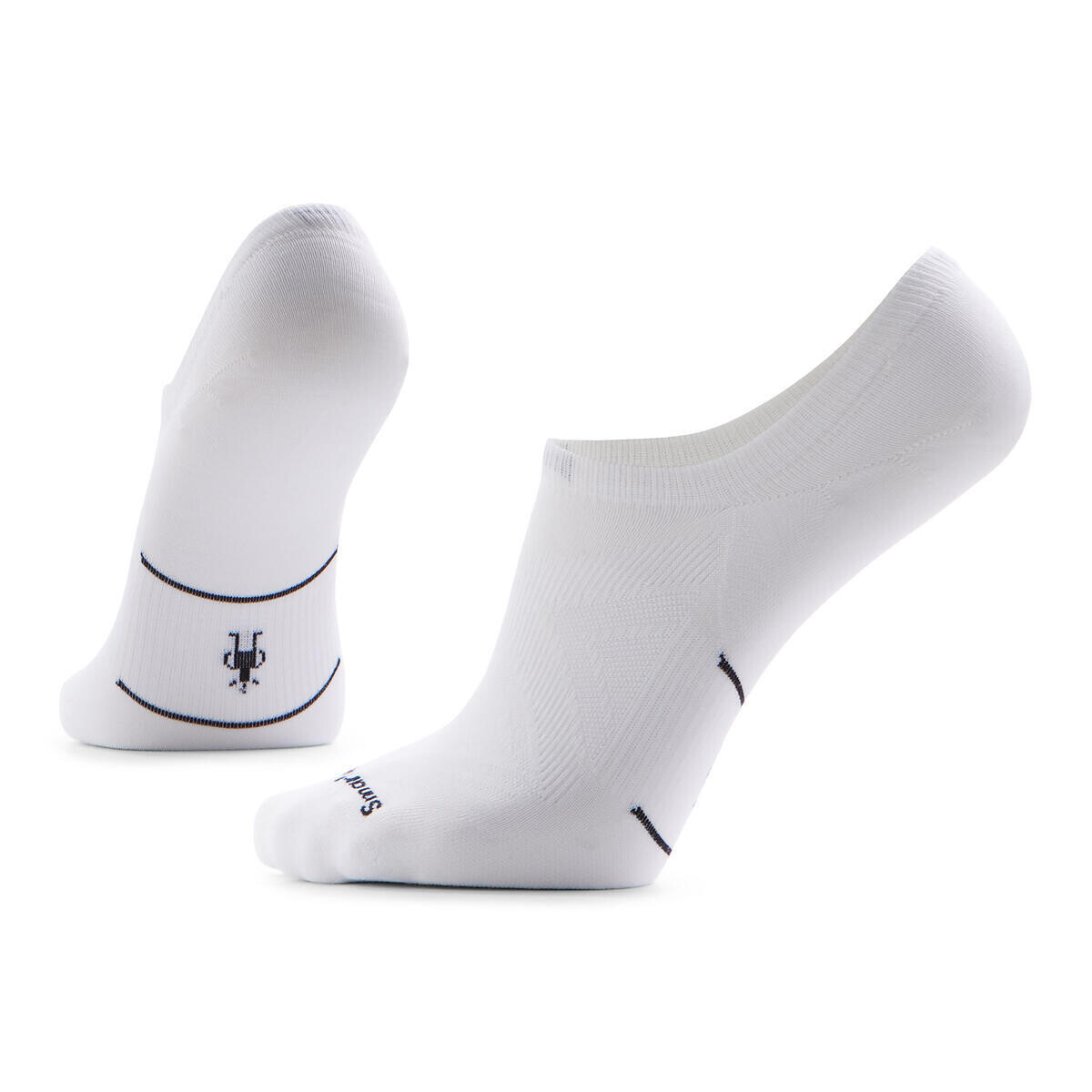 SMARTWOOL Run Zero Cushion No Show Socks, White velikost: L