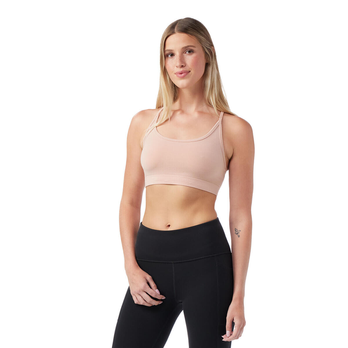 SMARTWOOL Women's Merino Blend Bralette, Pink Sugar velikost: L