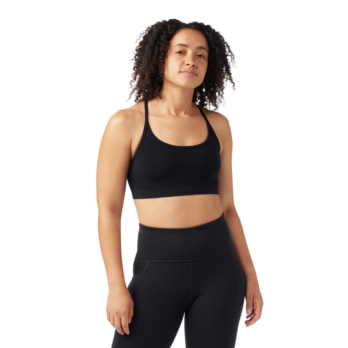SMARTWOOL Women's Merino Blend Bralette, Black velikost: L