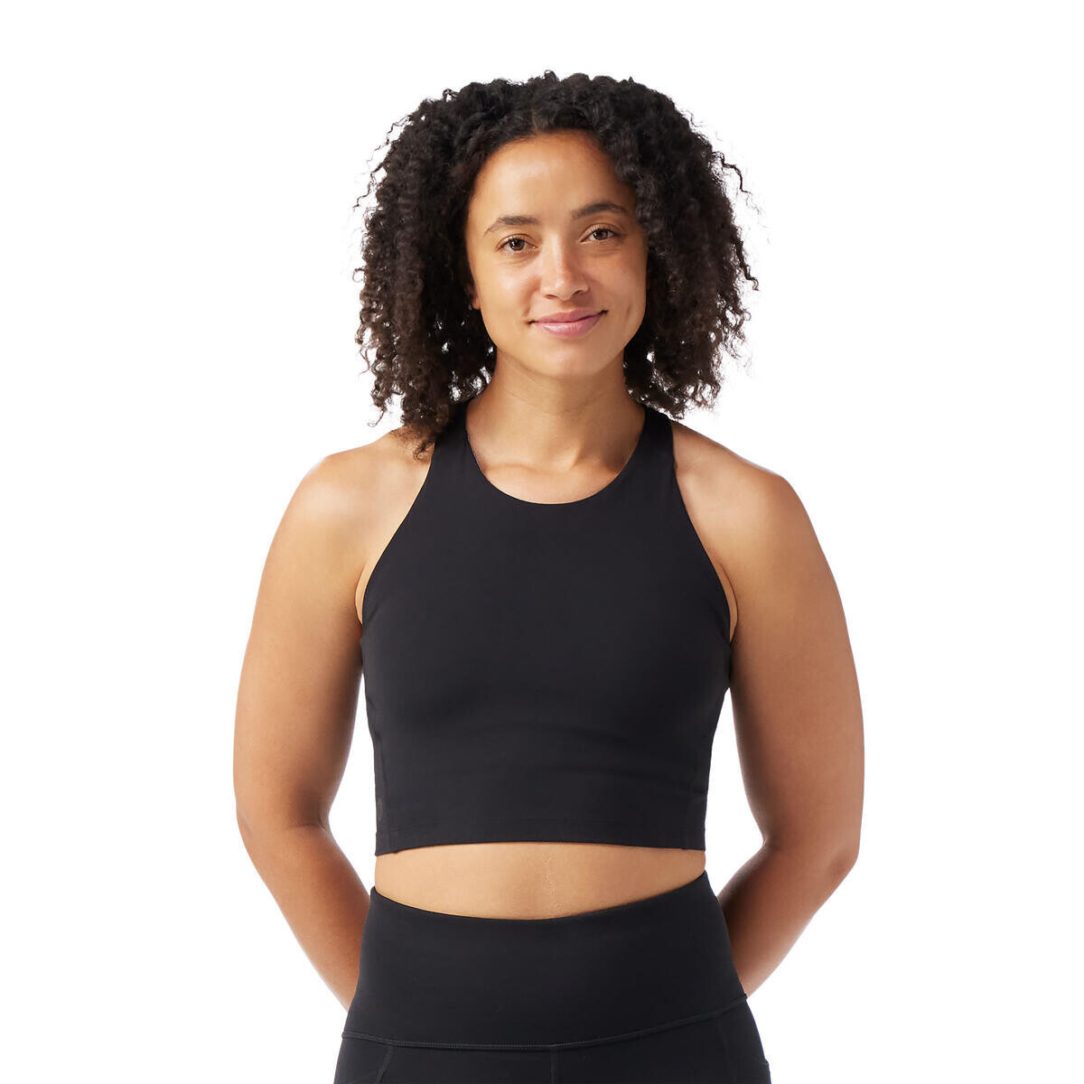 SMARTWOOL Women's Active Crop Bra, Black velikost: L
