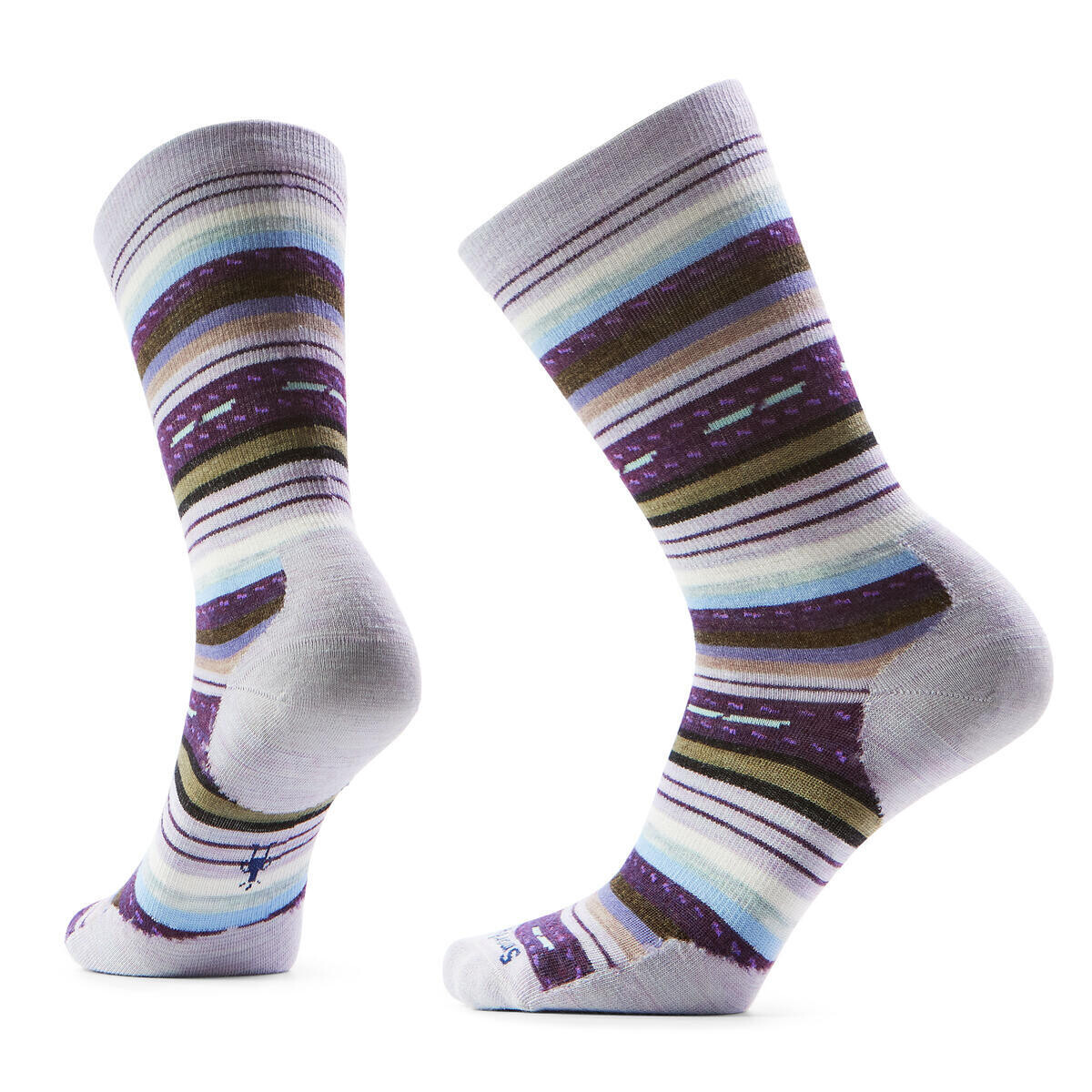 SMARTWOOL Everyday Margarita Crew Socks, Purple Eclipse velikost: L