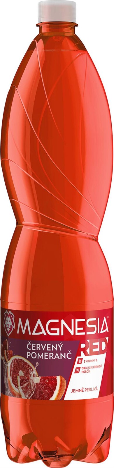 Minerální voda Magnesia Red - červený pomeranč, jemně perlivá, 6x 1,5 l