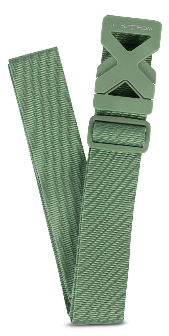 Bezpečnostní popruh na kufr Worldpack - zelený