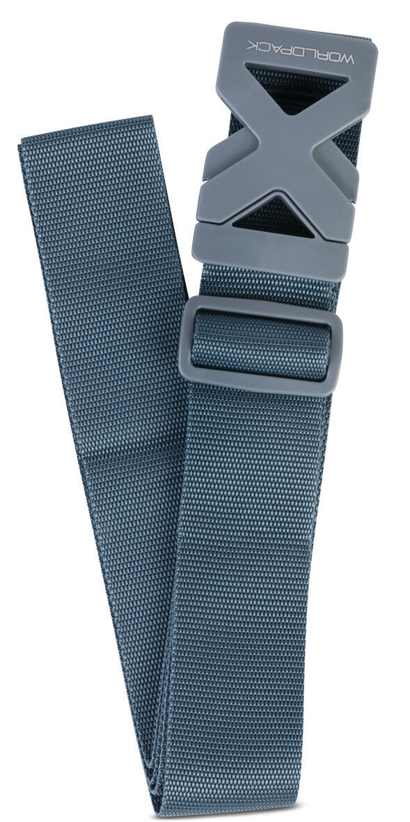 Bezpečnostní popruh na kufr Worldpack - modrý