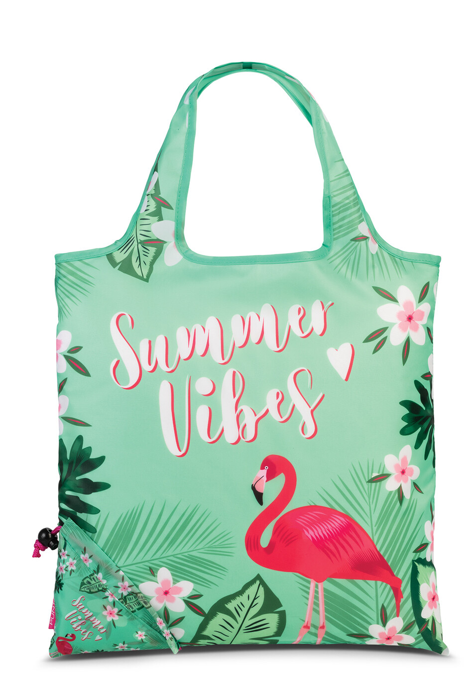 Skládací nákupní taška Punta Summer Vibes 12 L - zelená