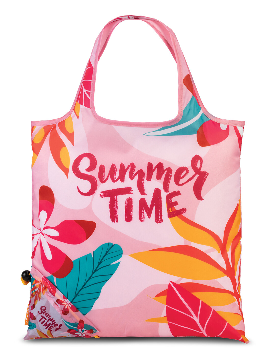 Skládací nákupní taška Punta Summer Vibes 12 L - růžová