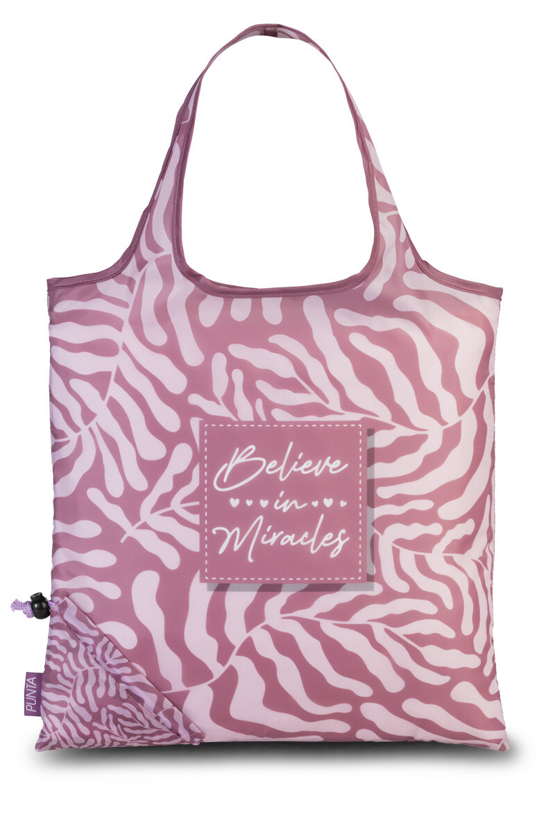 Skládací nákupní taška Punta Wilderness 12 L - růžová