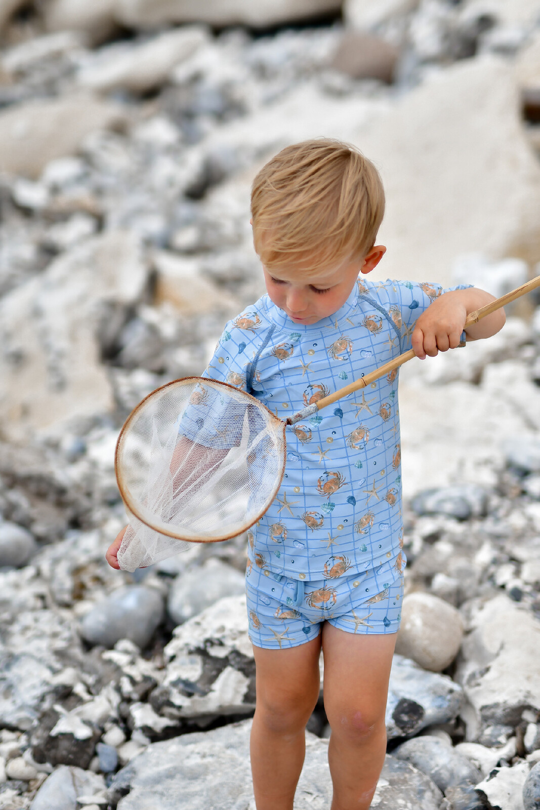 Mikk-Line dětské plavky 1017 Faded Denim Velikost: 122/128