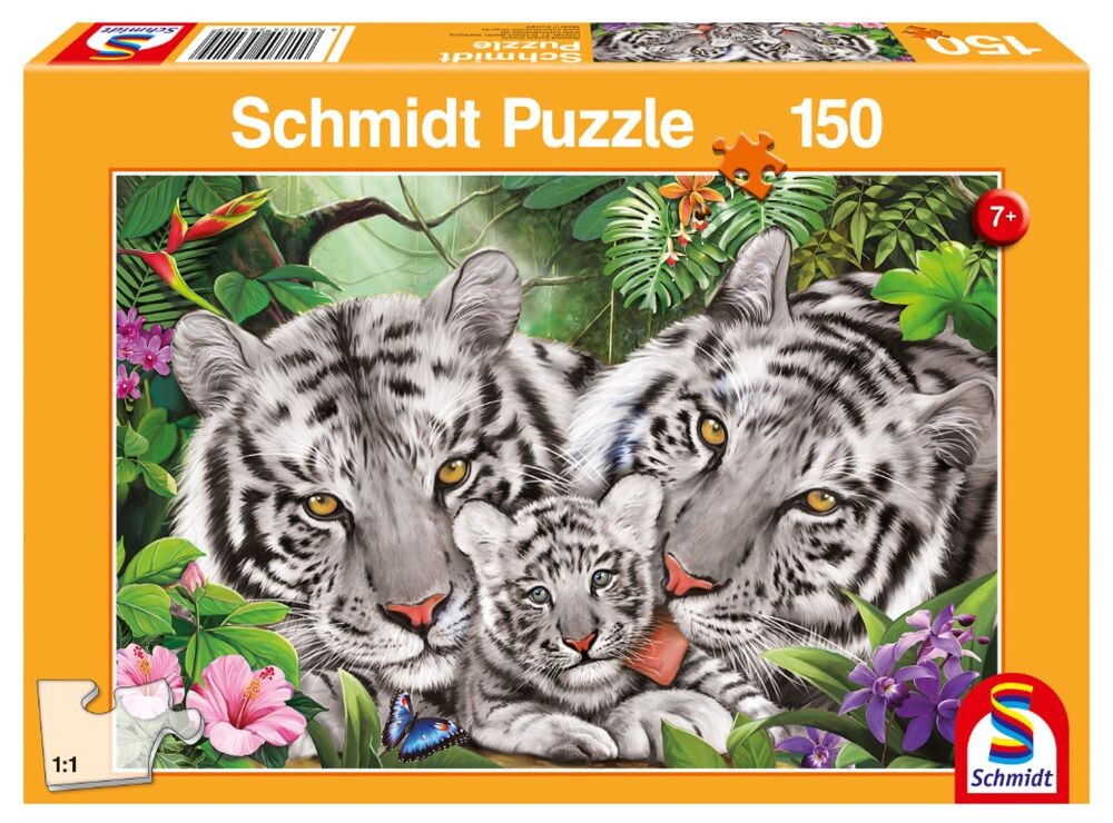 Schmidt Puzzle: Tygří rodina 150 dílků