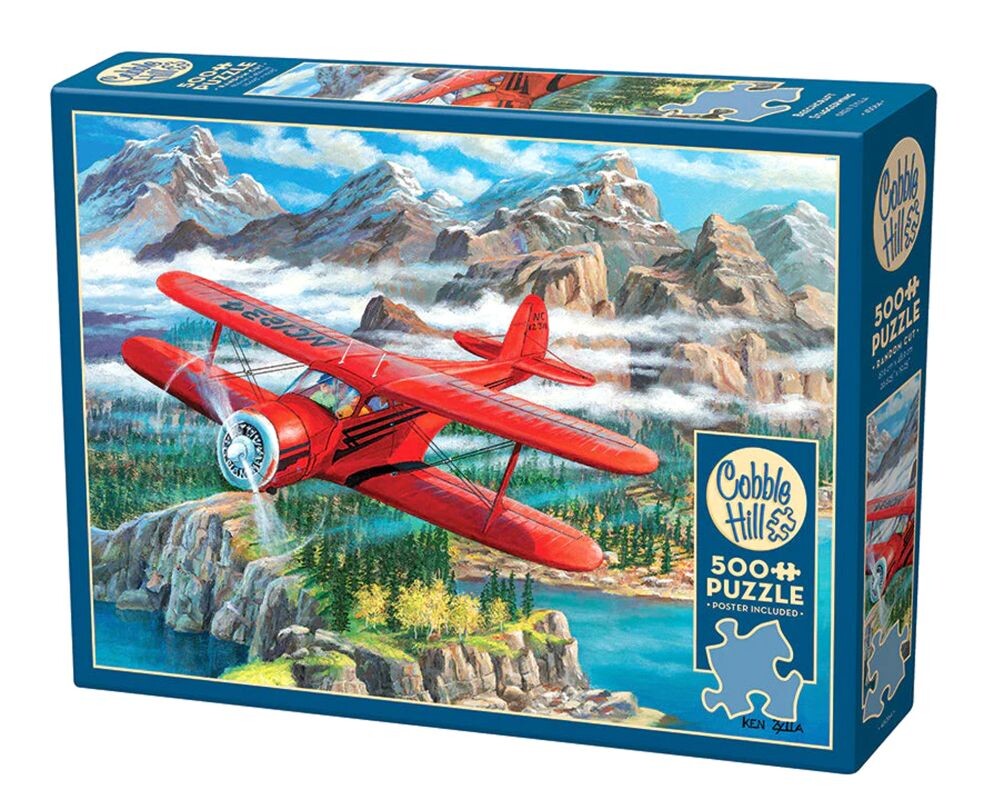 Cobble Hill Puzzle Letadlo Beechcraft Staggerwing 500 dílků