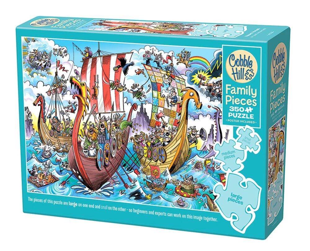 Cobble Hill Rodinné puzzle Vikingská výprava 350 dílků