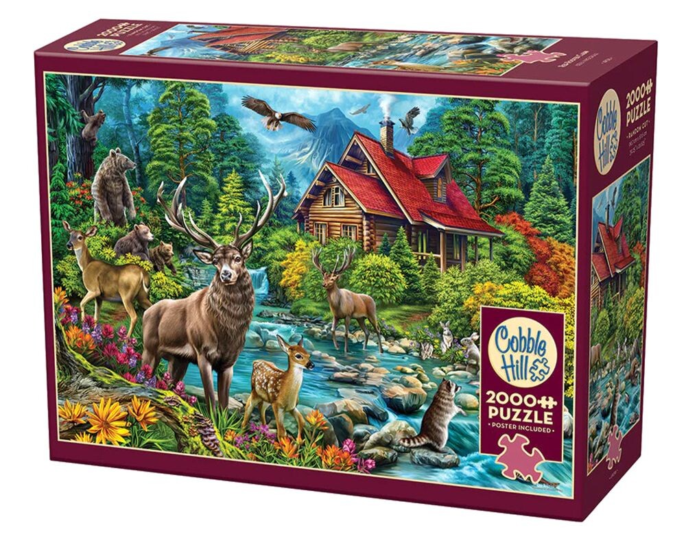 Cobble Hill Puzzle Chata s červenou střechou 2000 dílků