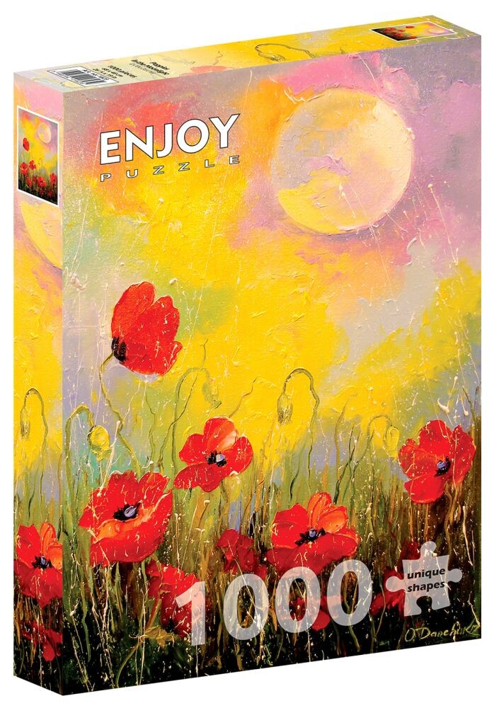 ENJOY Puzzle Vlčí máky ve svitu měsíce 1000 dílků
