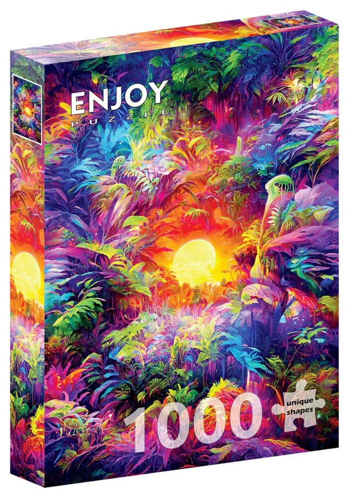 Enjoy Puzzle Duhová džungle 1000 dílků