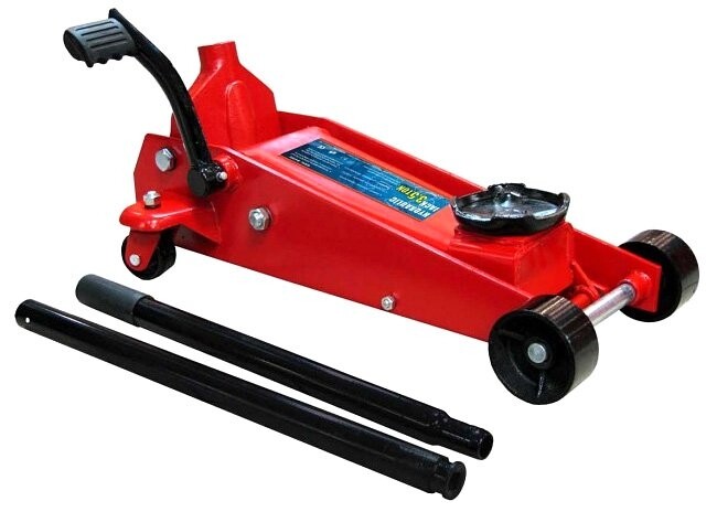 Genborx Hydraulický zvedák pojízdný 3 t, 145-500 mm, rychlozdvih - T83502