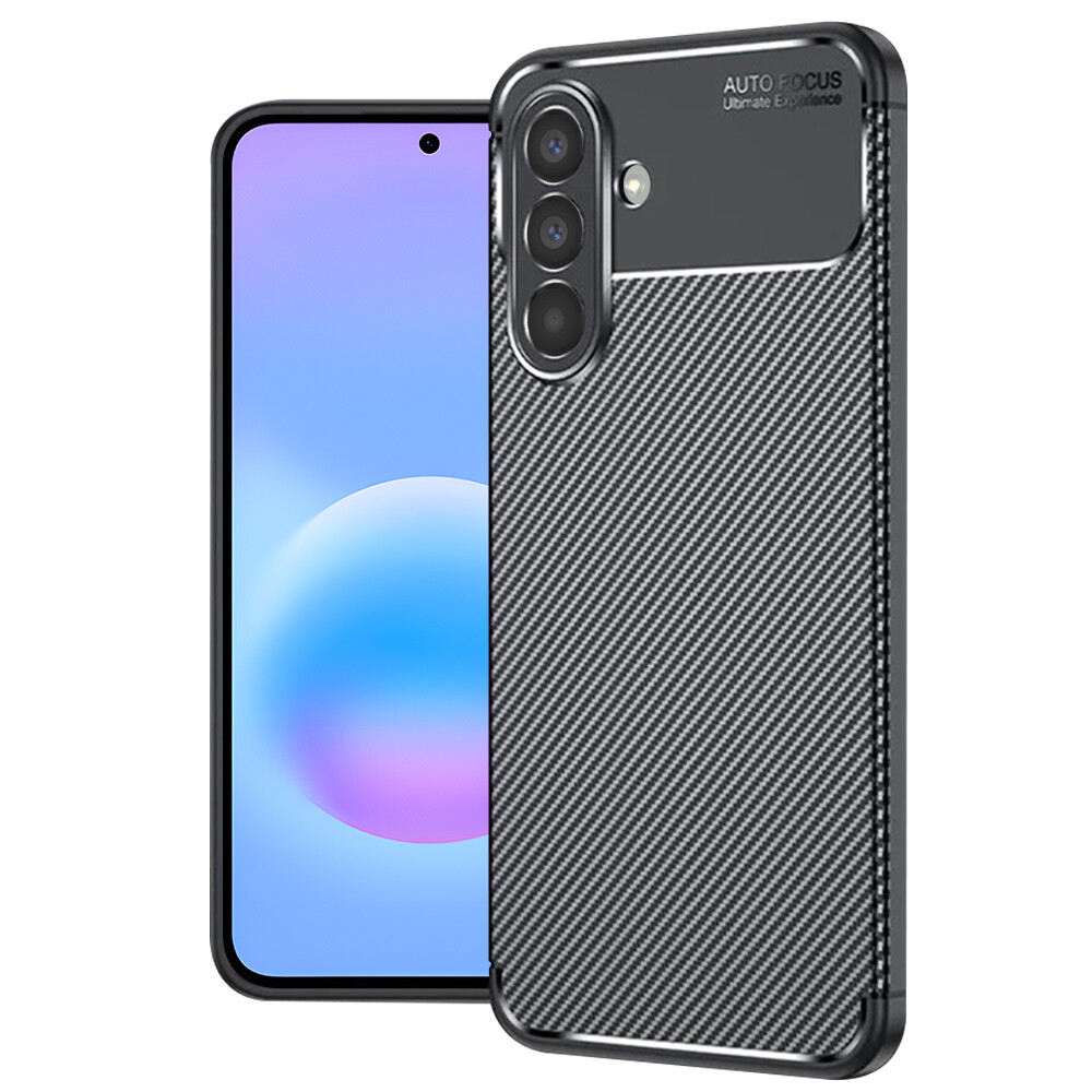 Kryt Techsuit CarbonFiber pro Samsung Galaxy A57 5G černý