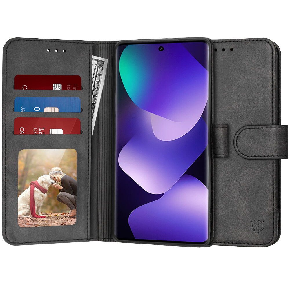 Techsuit - knížkové pouzdro - Xiaomi Redmi Note 15 5G / Note 15 4G / Poco M8 5G - černé