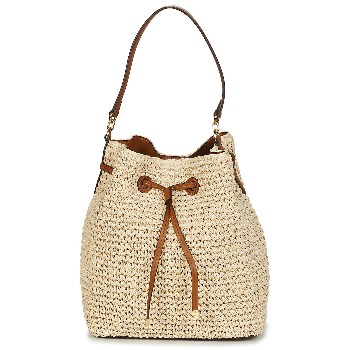 Lauren Ralph Lauren  DEBBY CROCHET STRAW  Béžová