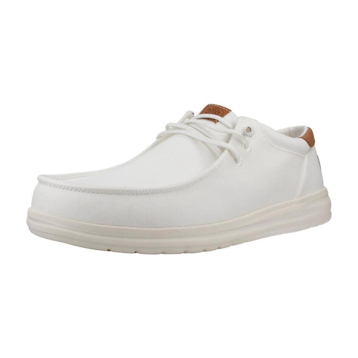 HEYDUDE  Informales Hombre Modèle Paul Canvas  Bílá
