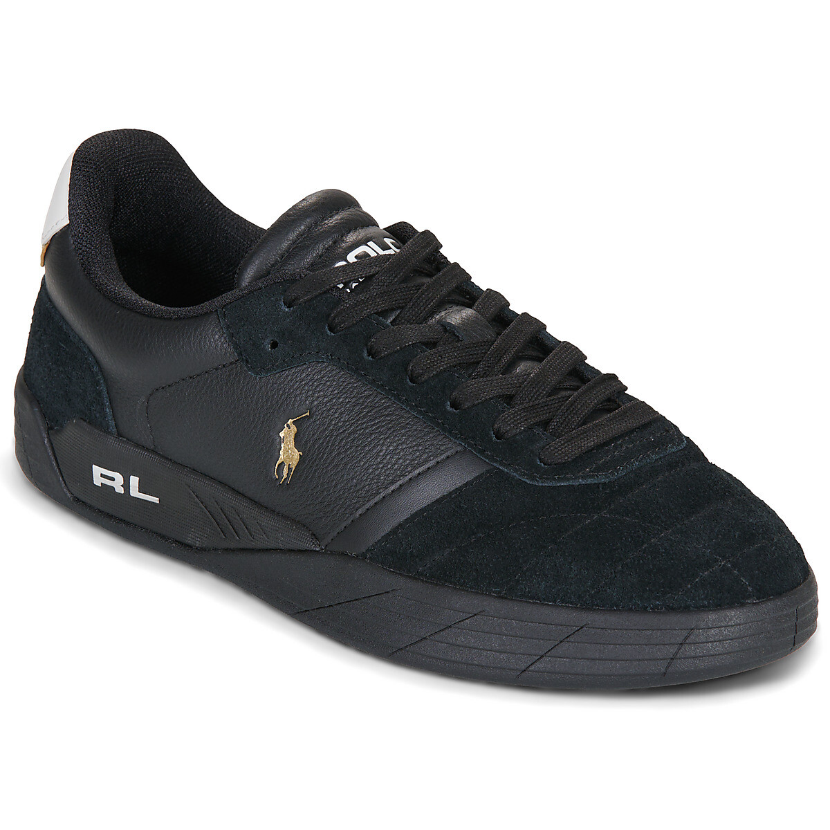 Polo Ralph Lauren  BROOME-SNEAKERS-LOW TOP LACE  Černá