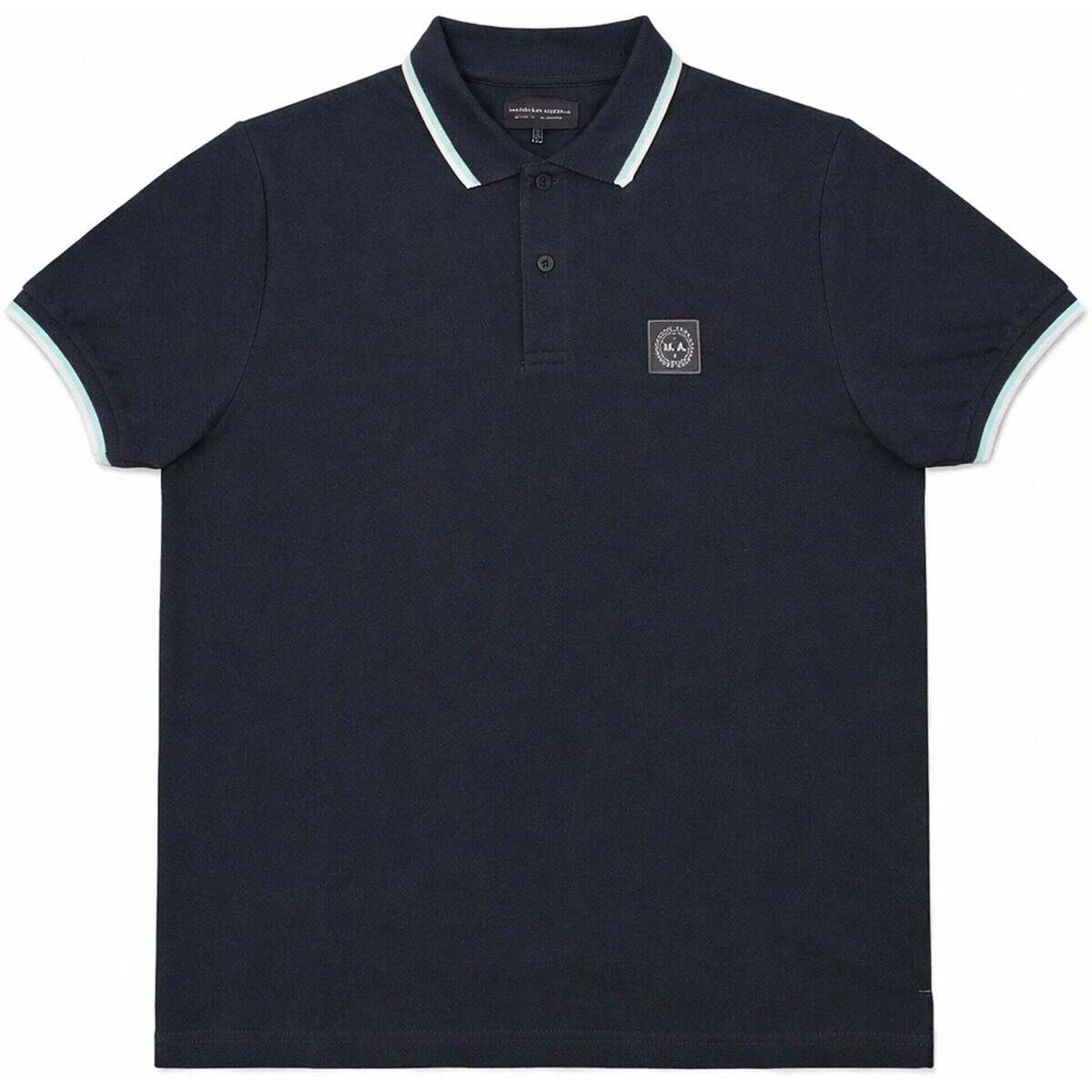 Marshall Artist  Tipped Polo Shirt Navy  Modrá