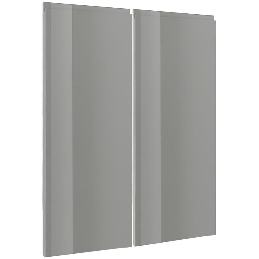 Kuchyňská dvířka Luxeo F02-G80(100) lakovaná šedá