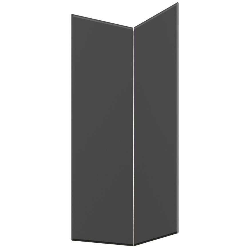 Kuchyňská dvířka Luxeo F16-G60N2(100) tenký rám tmavě šedá