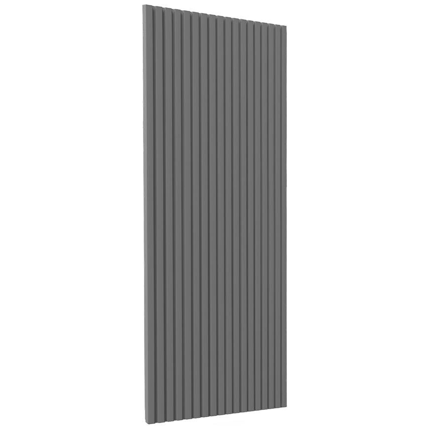 Kuchyňská dvířka Luxeo F14-G40(72) rýhované tmavě šedá