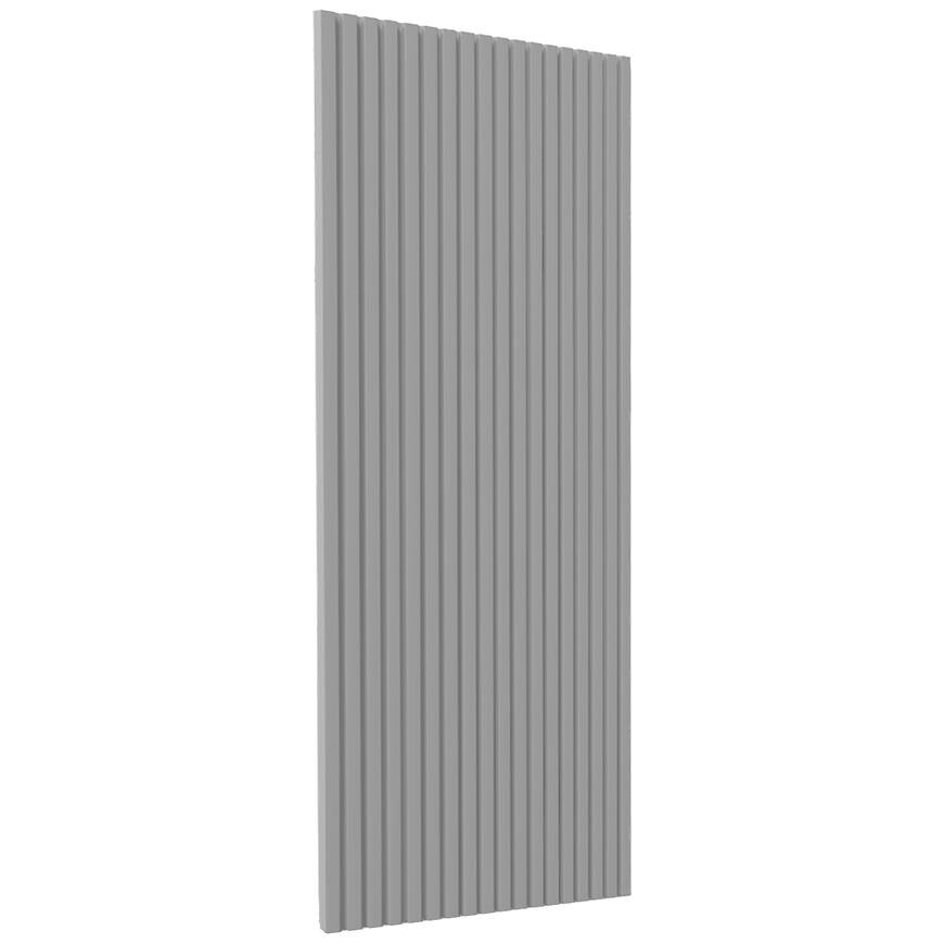 Kuchyňská dvířka Luxeo F14-G40(72) rýhované šedá