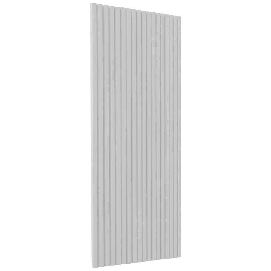 Kuchyňská dvířka Luxeo F14-G40(72) rýhované bílá