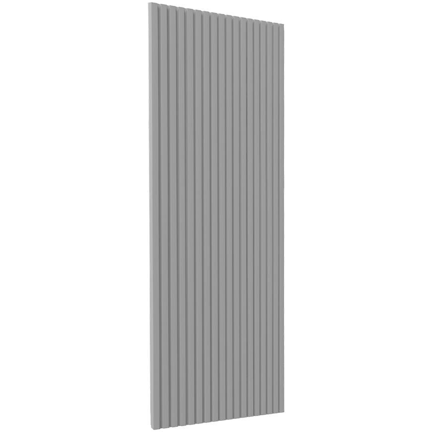 Kuchyňská dvířka Luxeo F14-G45(100) rýhované šedá