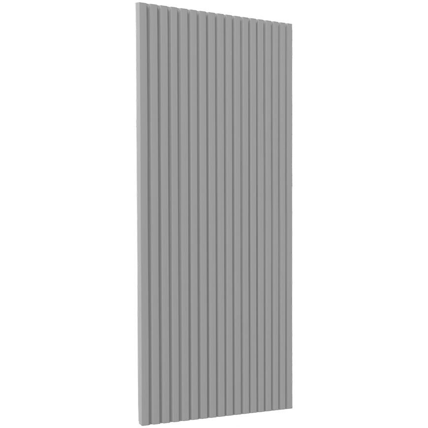 Kuchyňská dvířka Luxeo F14-G60(100) rýhované šedá