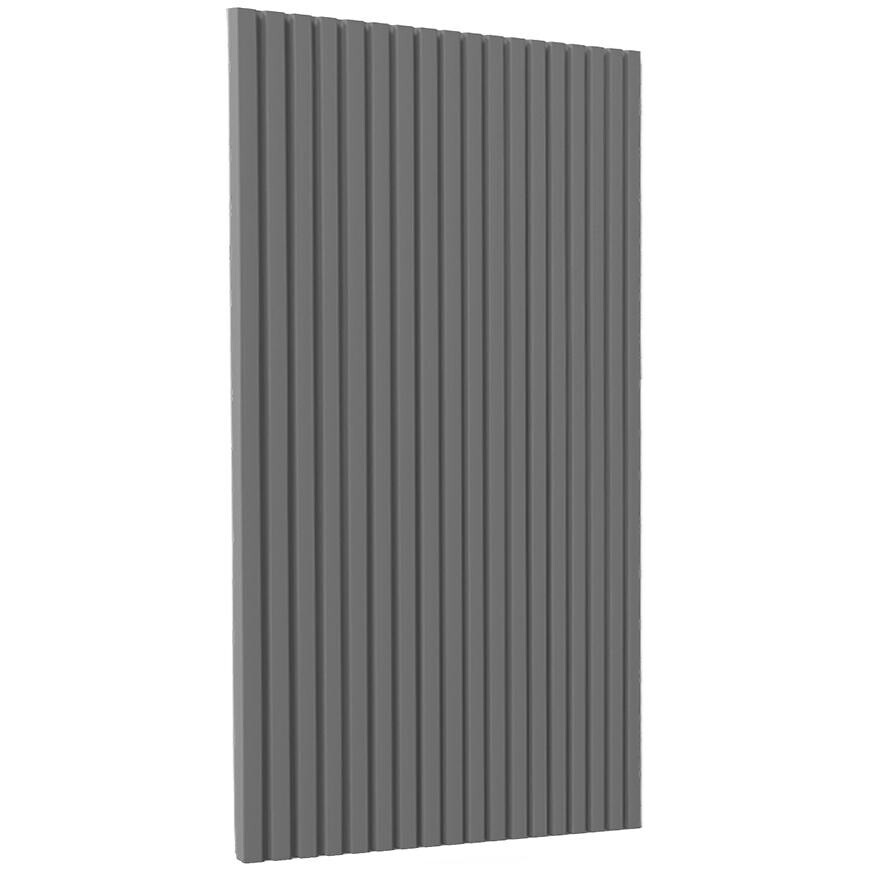 Kuchyňská dvířka Luxeo F14-G60(72) rýhované tmavě šedá