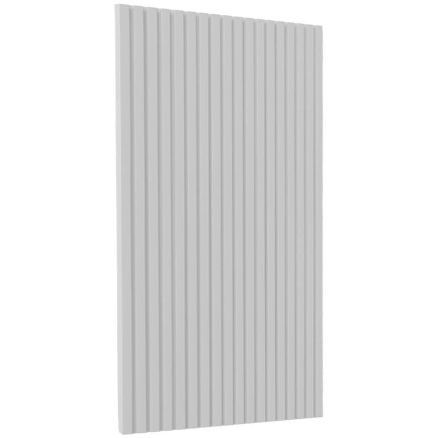 Kuchyňská dvířka Luxeo F14-G60(72) rýhované bílá