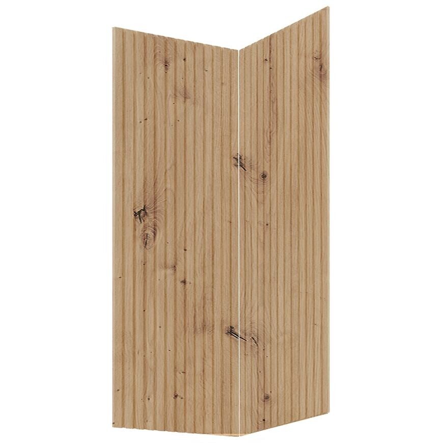 Kuchyňská dvířka Luxeo F14-G60N2(72) rýhované dub