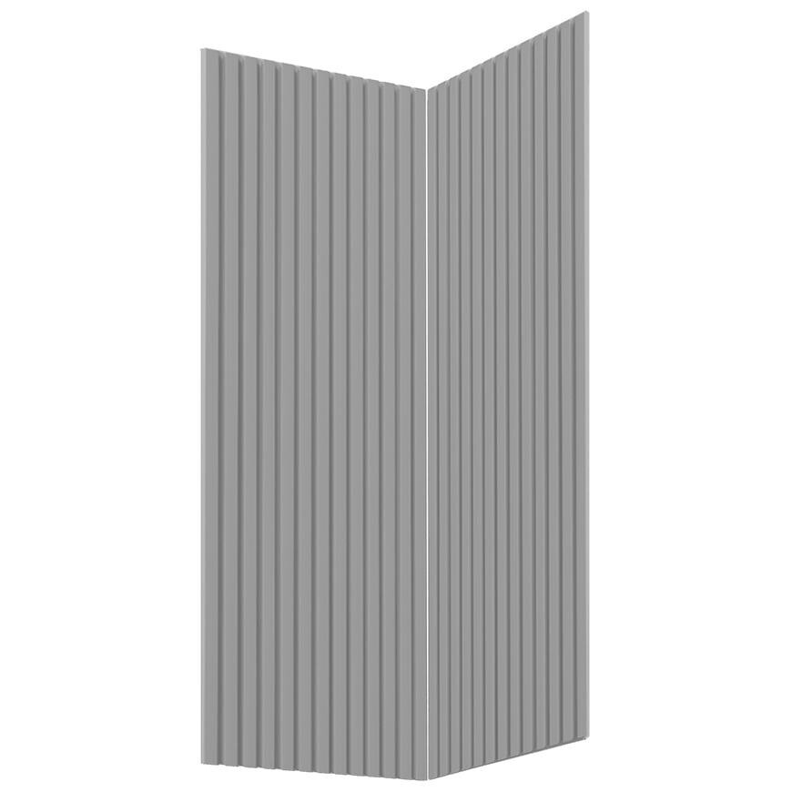 Kuchyňská dvířka Luxeo F14-G60N2(72) rýhované šedá