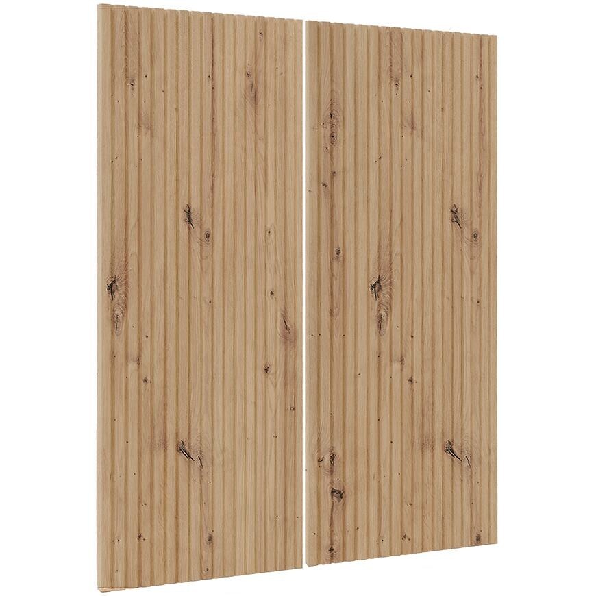 Kuchyňská dvířka Luxeo F14-G80(100) rýhované dub