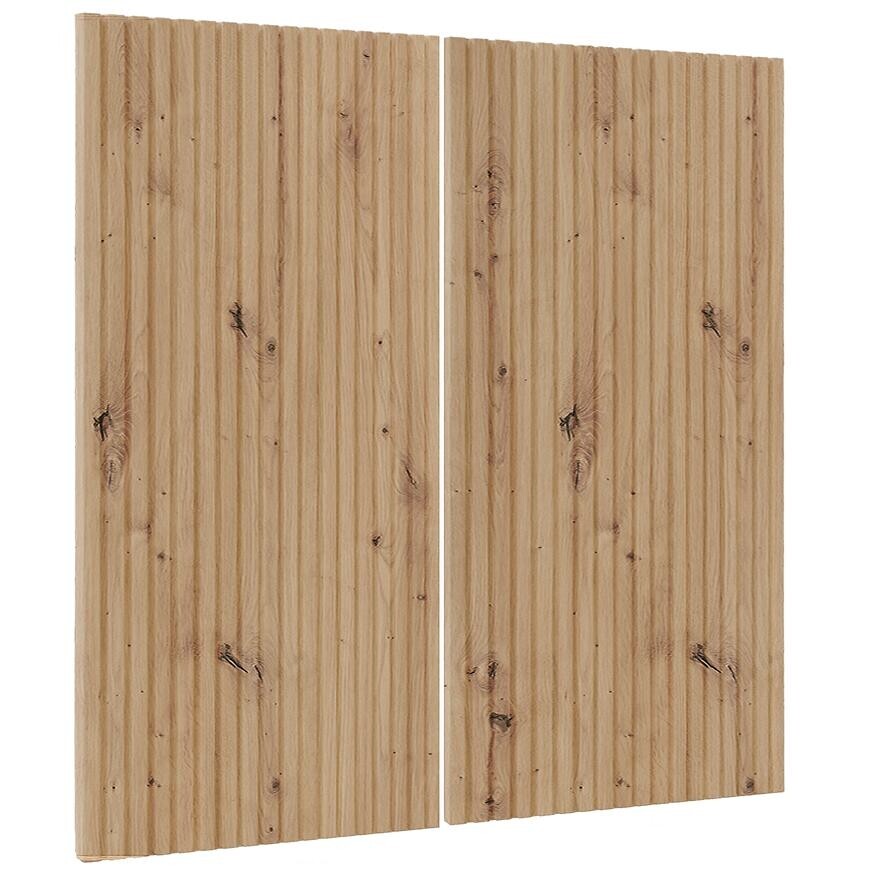 Kuchyňská dvířka Luxeo F14-G80(72) rýhované dub