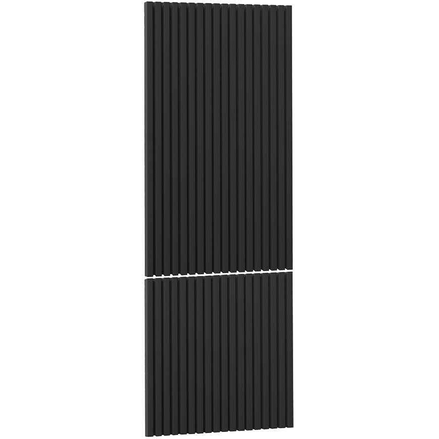 Kuchyňská dvířka Luxeo F14-N60N rýhované černá