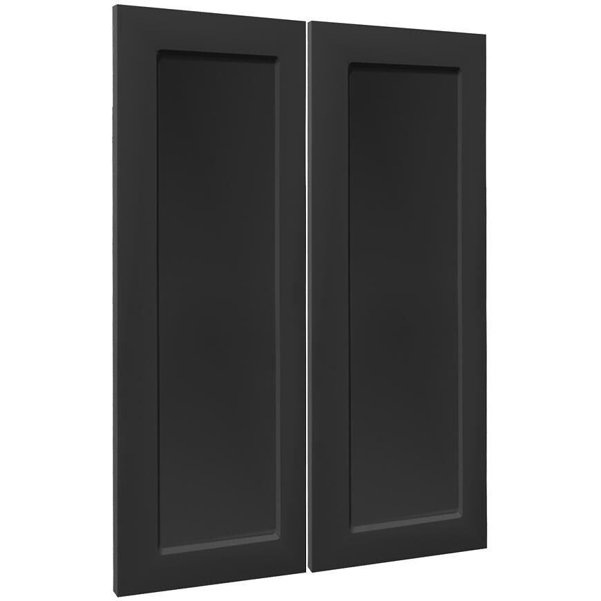 Kuchyňská dvířka Luxeo F15-G80(100) frame černá