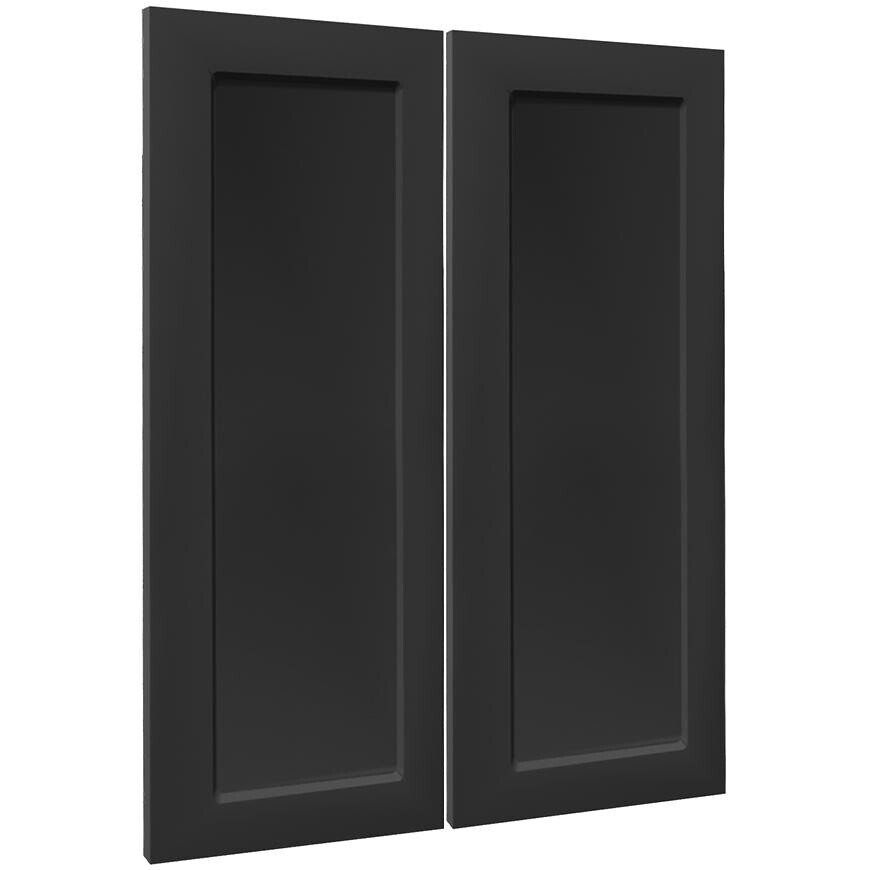 Kuchyňská dvířka Luxeo F15-G80(72) frame černá