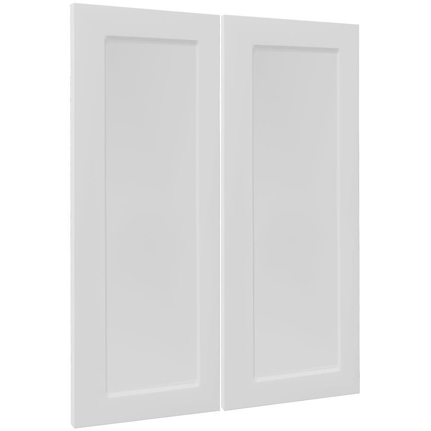 Kuchyňská dvířka Luxeo F15-G80(72) frame bílá